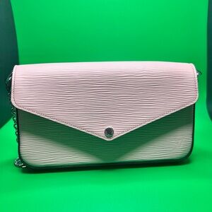 Louis Vuitton Pink Epi Leather Clutch